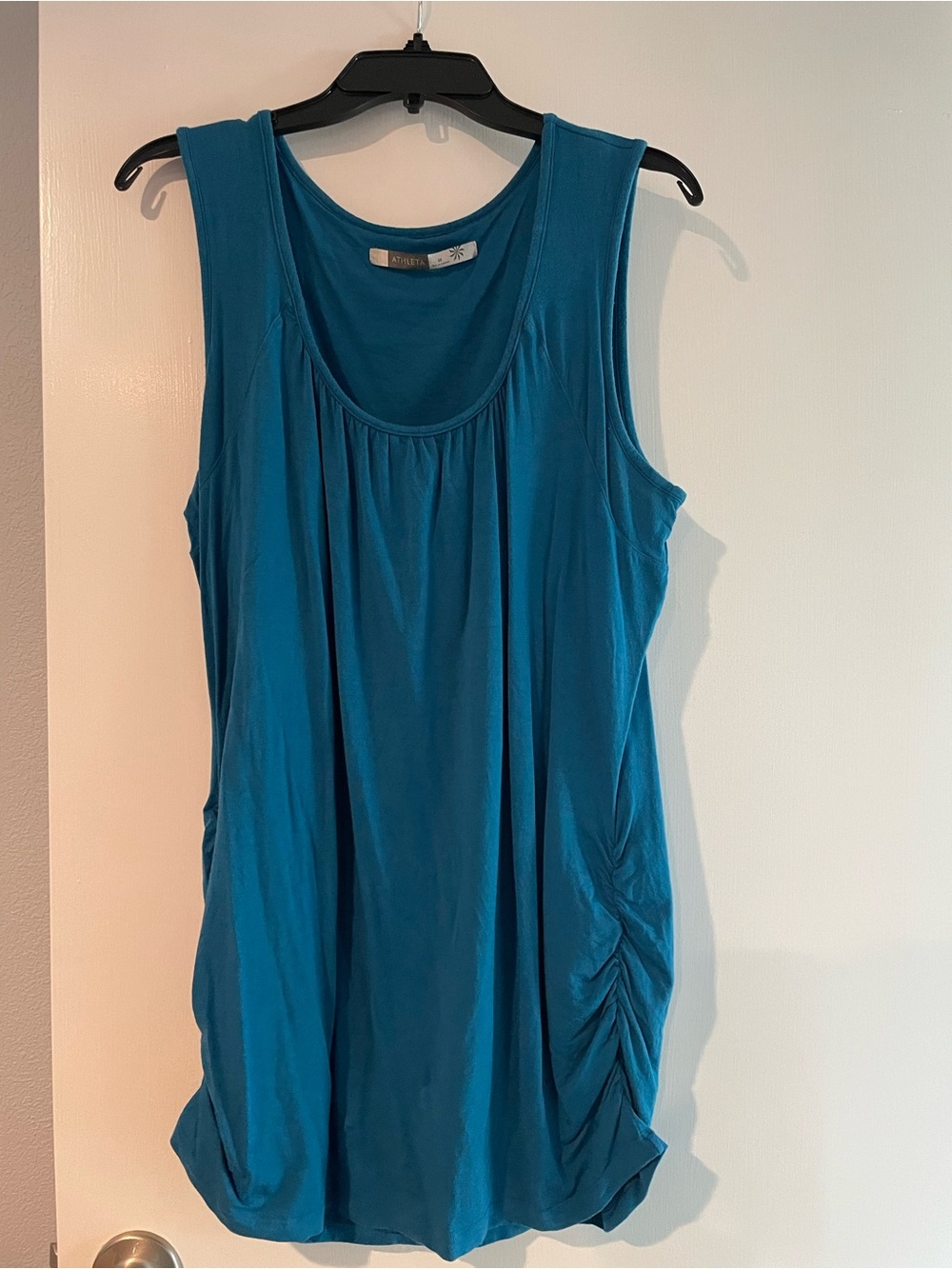 Athleta Teal Sleeveless Scoop-Neck Tank
